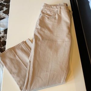Hudson Barbara straight jeans in beige Size 28
